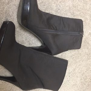 Charles David heeled brown boots